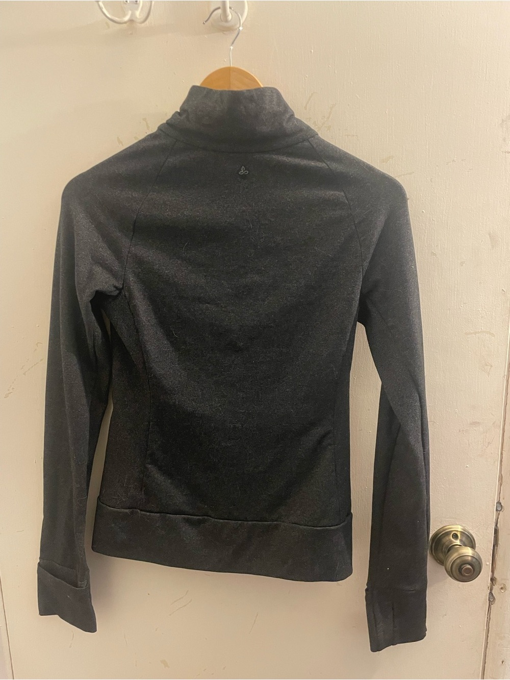 Prana Women's Gray Zip-Up Jacket with Pink & Black Accents on Pockets - Picture 8 of 10